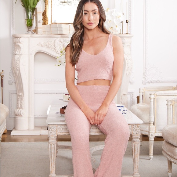 Other - New Pink Chenille Lounge Set